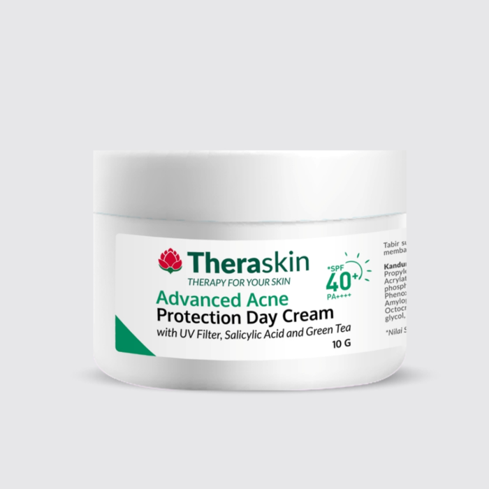 Cream Siang Untuk Wajah Berjerawat Theraskin Advanced Acne Protection Day